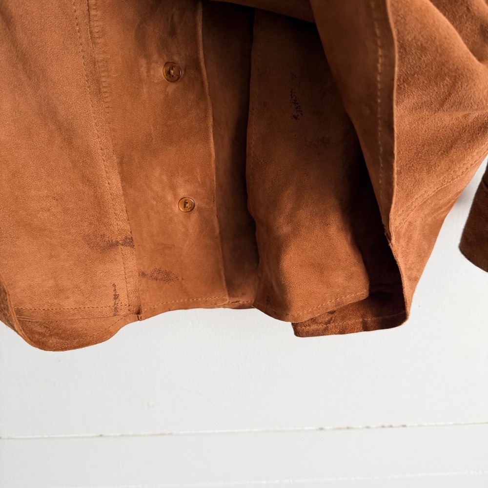Sezane Will Jacket - Camel Suede - image 4